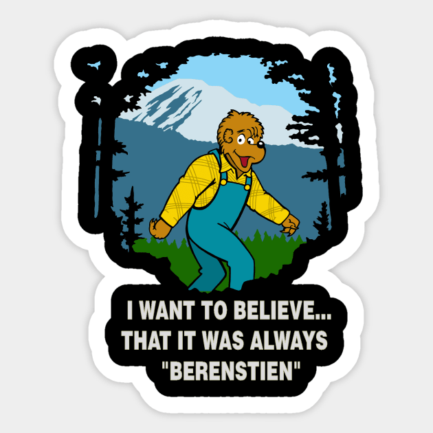 the Berenstain Conspiricy Sticker by jackbrimstone